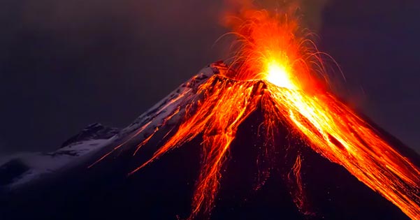 Droomuitleg van "Vulkaan"